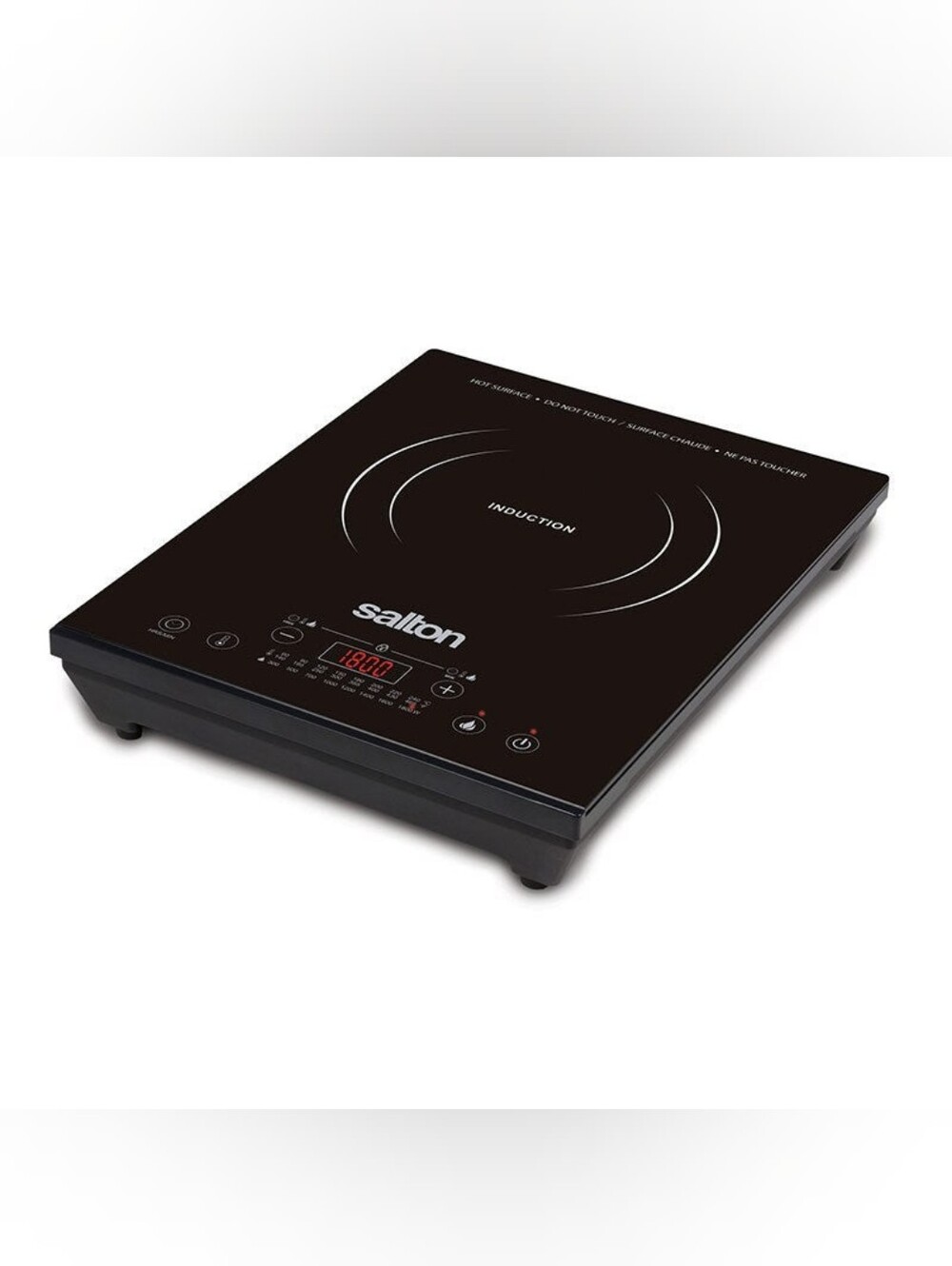 Salton 1800W Portable Induction Cooktop ID1350 Great Used Condition With Box